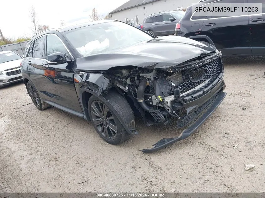 2020 Infiniti Qx50 Essential Awd VIN: 3PCAJ5M39LF110263 Lot: 40880725