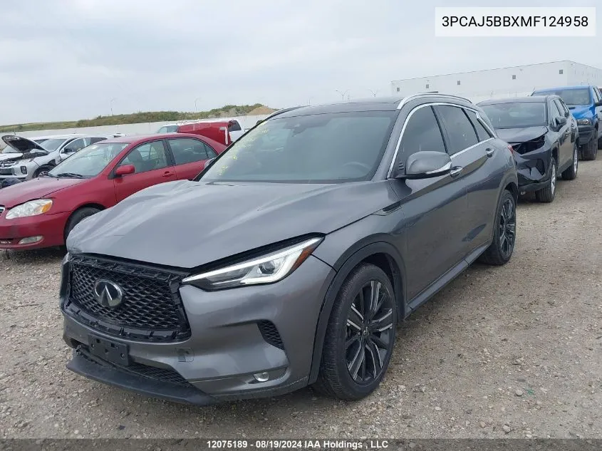 3PCAJ5BBXMF124958 2021 Infiniti Qx50