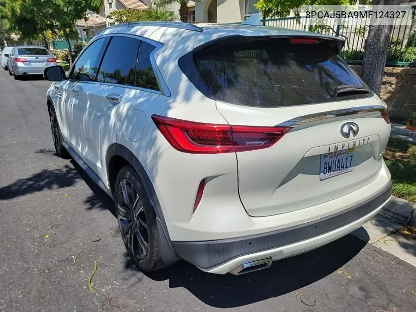 3PCAJ5BA9MF124327 2021 Infiniti Qx50 Luxe