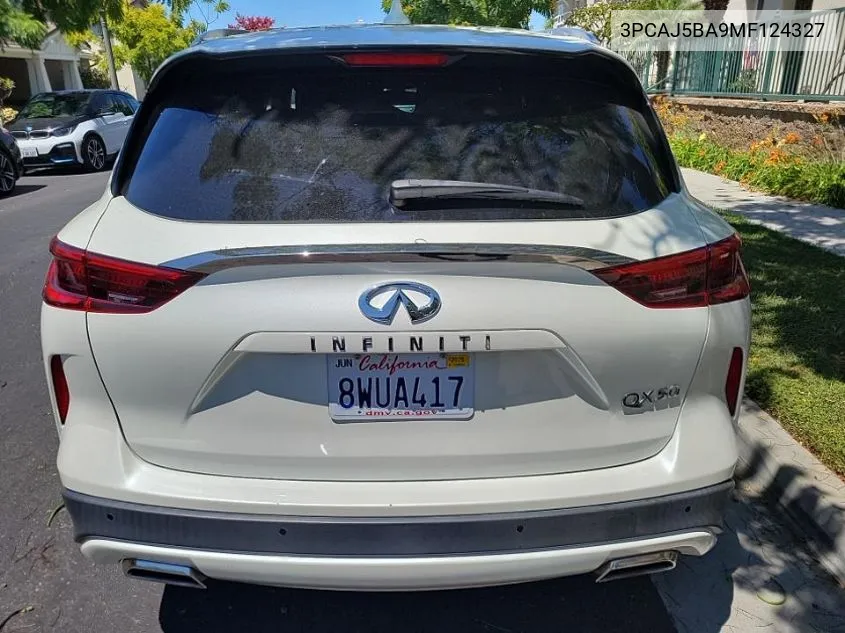 2021 Infiniti Qx50 Luxe VIN: 3PCAJ5BA9MF124327 Lot: 40304541