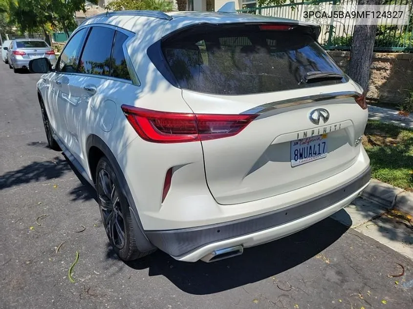 2021 Infiniti Qx50 Luxe VIN: 3PCAJ5BA9MF124327 Lot: 40304541