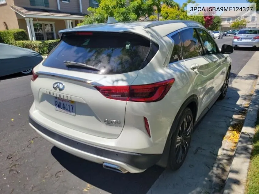 2021 Infiniti Qx50 Luxe VIN: 3PCAJ5BA9MF124327 Lot: 40304541