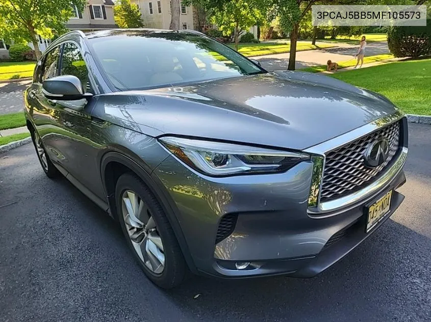 2021 Infiniti Qx50 Luxe VIN: 3PCAJ5BB5MF105573 Lot: 40304542