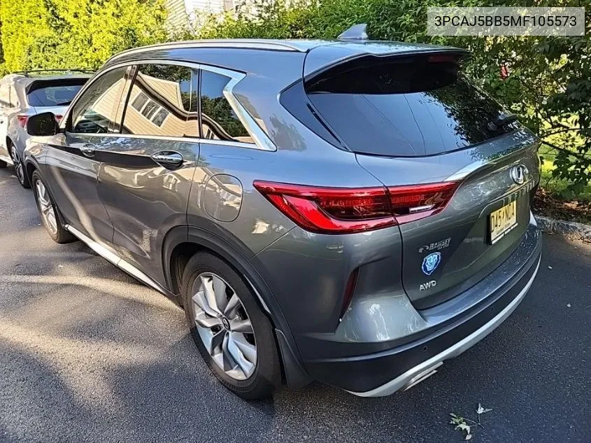 2021 Infiniti Qx50 Luxe VIN: 3PCAJ5BB5MF105573 Lot: 40304542