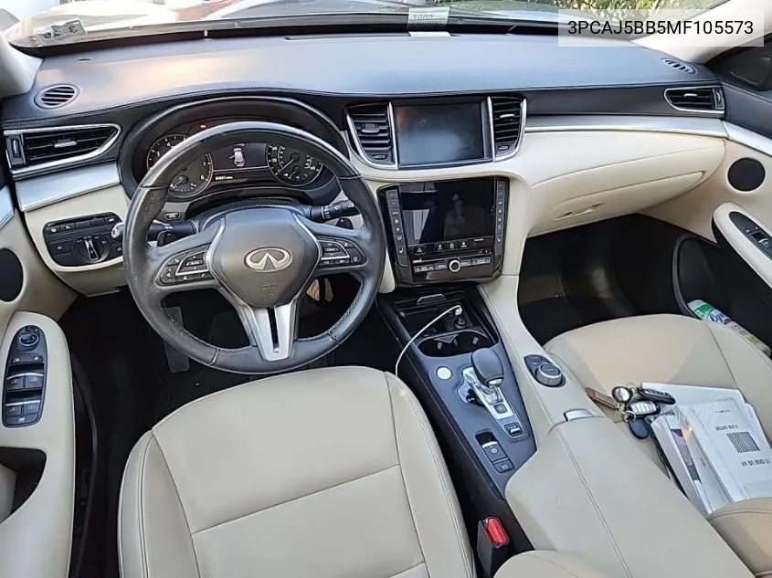 3PCAJ5BB5MF105573 2021 Infiniti Qx50 Luxe