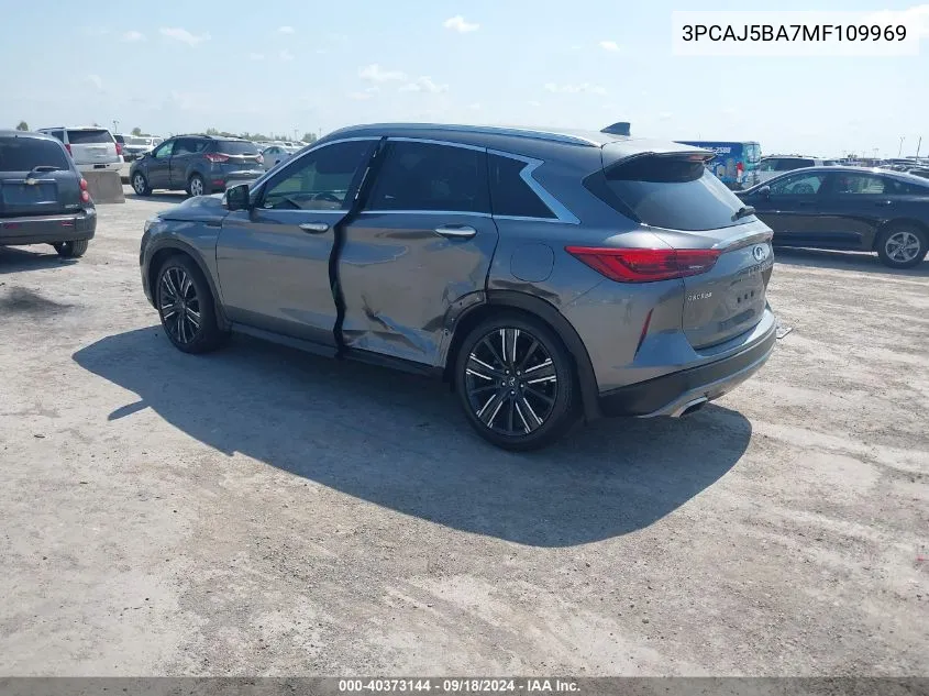 2021 Infiniti Qx50 Luxe VIN: 3PCAJ5BA7MF109969 Lot: 40373144