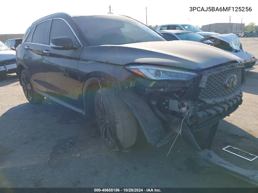 3PCAJ5BA6MF125256 2021 Infiniti Qx50 Luxe