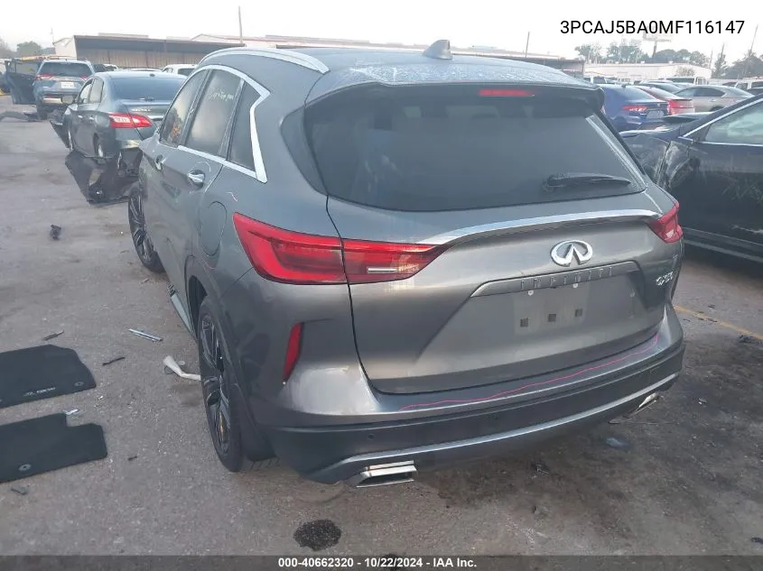 3PCAJ5BA0MF116147 2021 Infiniti Qx50 Luxe