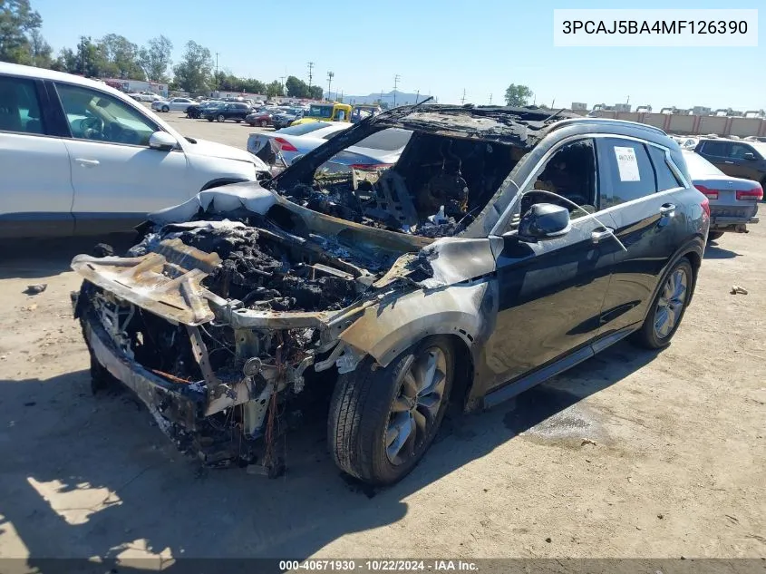 2021 Infiniti Qx50 Luxe VIN: 3PCAJ5BA4MF126390 Lot: 40671930