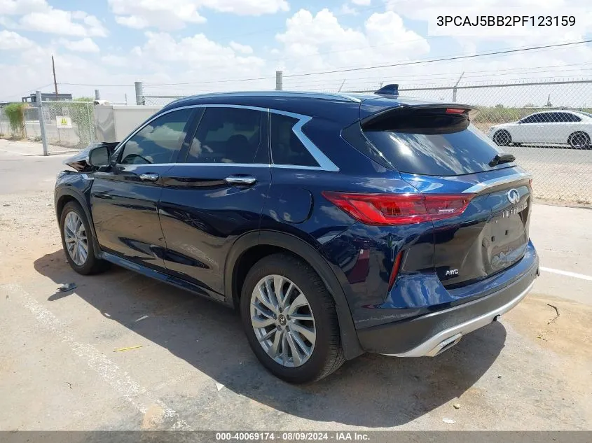 2023 Infiniti Qx50 Luxe VIN: 3PCAJ5BB2PF123159 Lot: 40069174