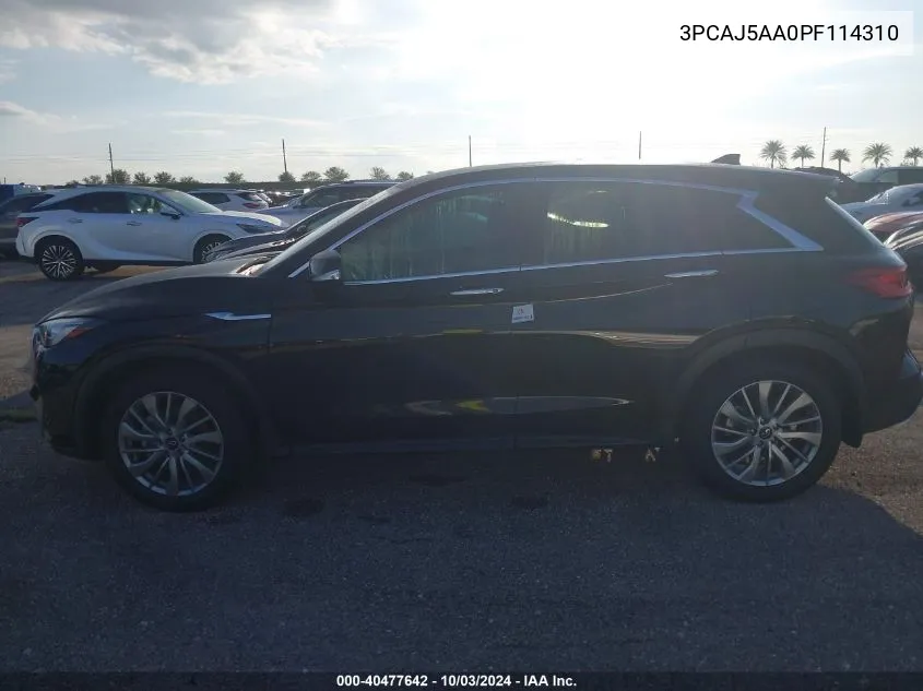 3PCAJ5AA0PF114310 2023 Infiniti Qx50 Pure