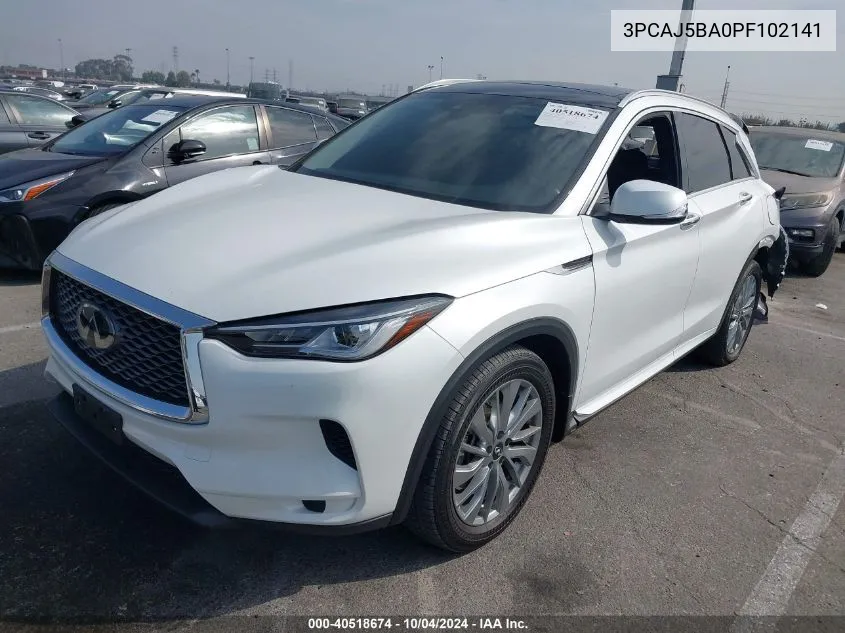 3PCAJ5BA0PF102141 2023 Infiniti Qx50 Luxe