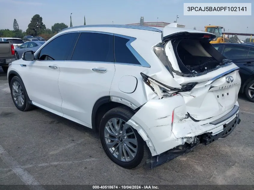 3PCAJ5BA0PF102141 2023 Infiniti Qx50 Luxe