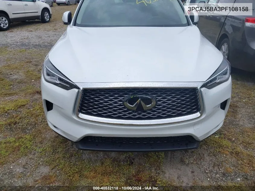 2023 Infiniti Qx50 Luxe VIN: 3PCAJ5BA3PF108158 Lot: 40532118