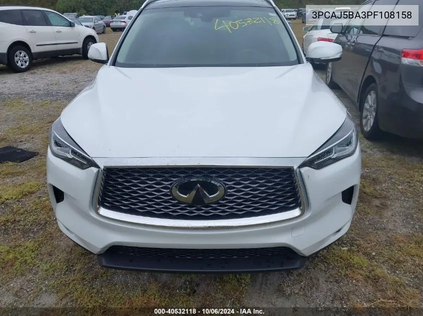 2023 Infiniti Qx50 Luxe VIN: 3PCAJ5BA3PF108158 Lot: 40532118