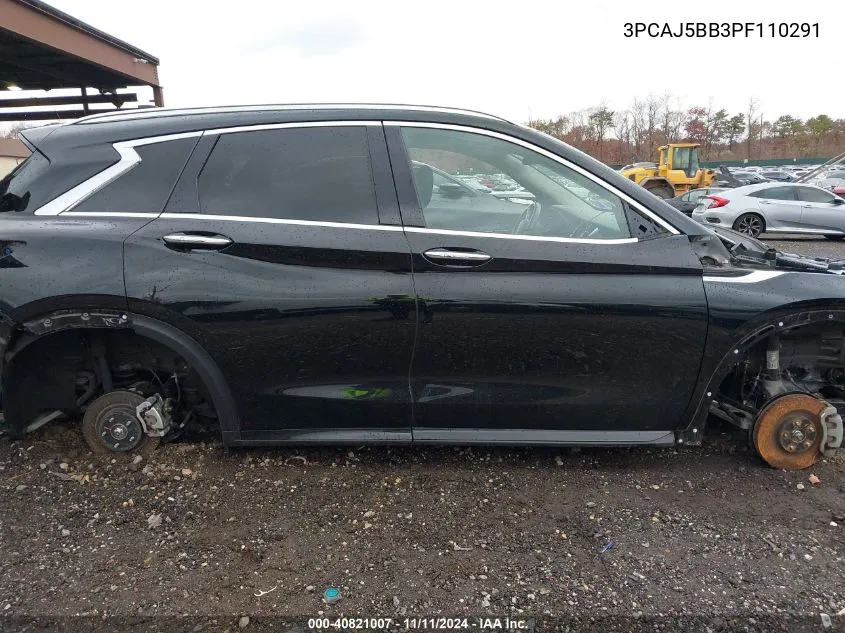 2023 Infiniti Qx50 Luxe Awd VIN: 3PCAJ5BB3PF110291 Lot: 40821007