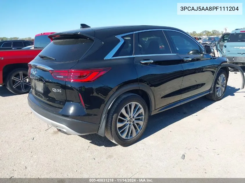 2023 Infiniti Qx50 Pure VIN: 3PCAJ5AA8PF111204 Lot: 40831218