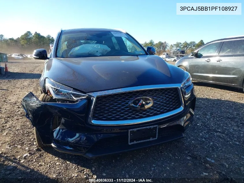 2023 Infiniti Qx50 Luxe Awd VIN: 3PCAJ5BB1PF108927 Lot: 40836333