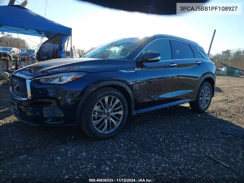 2023 Infiniti Qx50 Luxe Awd VIN: 3PCAJ5BB1PF108927 Lot: 40836333