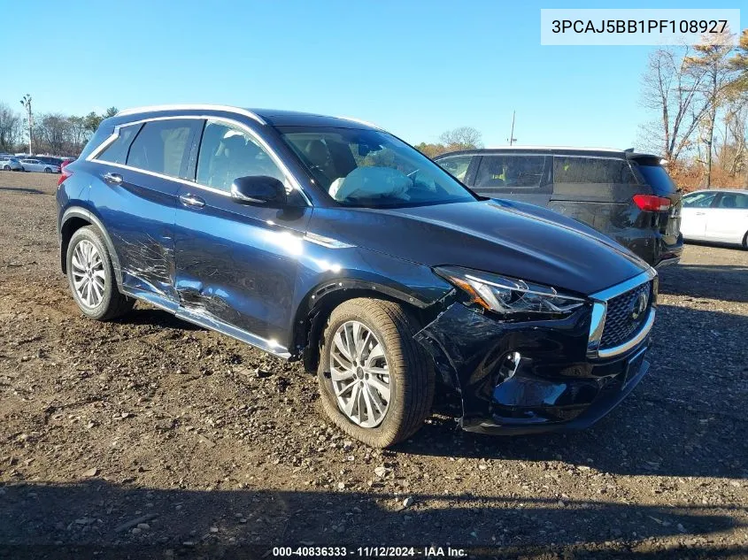 2023 Infiniti Qx50 Luxe Awd VIN: 3PCAJ5BB1PF108927 Lot: 40836333