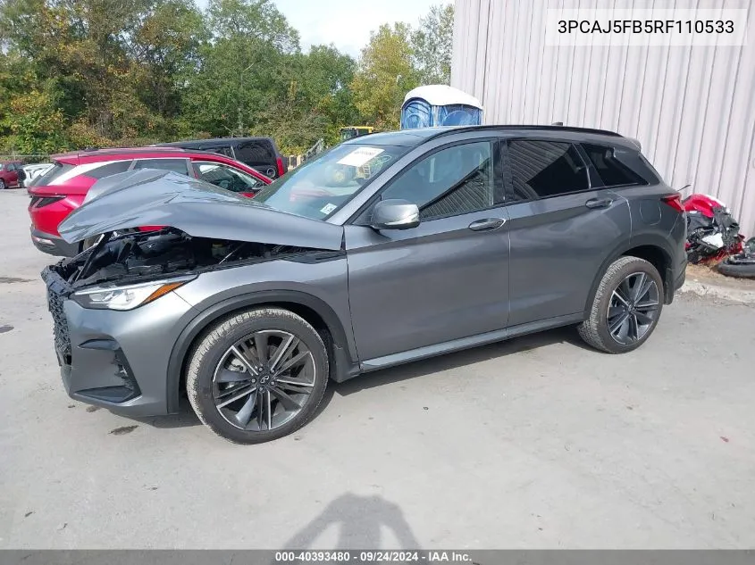 2024 Infiniti Qx50 Sport Awd VIN: 3PCAJ5FB5RF110533 Lot: 40393480