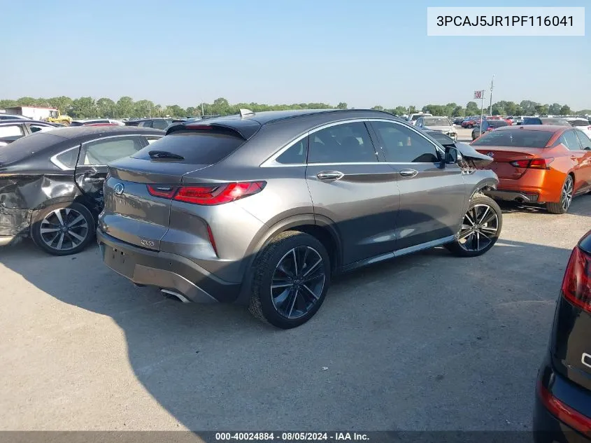 2023 Infiniti Qx55 Luxe Awd VIN: 3PCAJ5JR1PF116041 Lot: 40024884