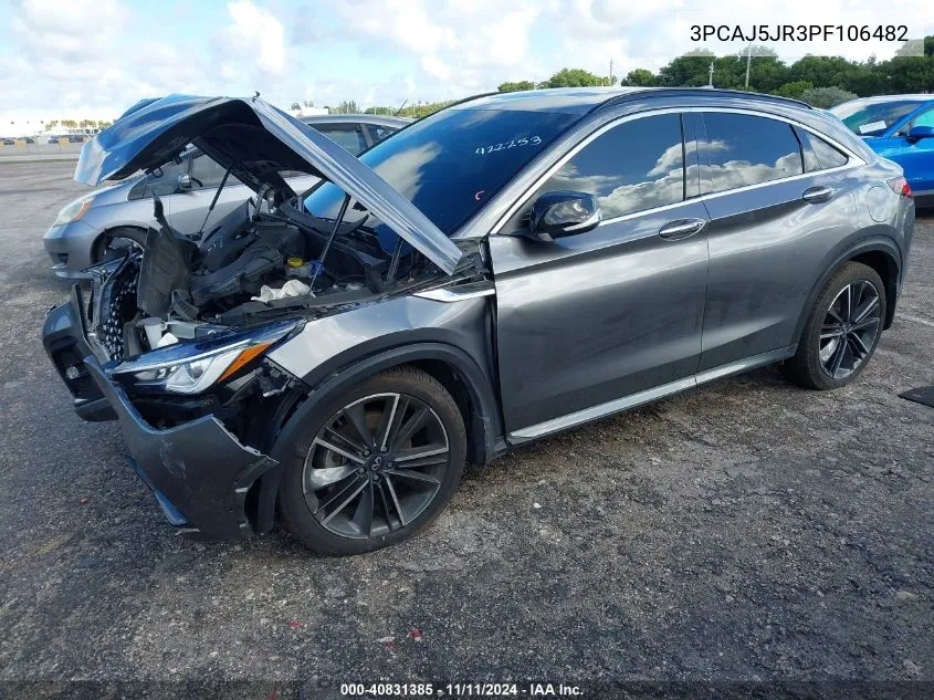 2023 Infiniti Qx55 Luxe Awd VIN: 3PCAJ5JR3PF106482 Lot: 40831385