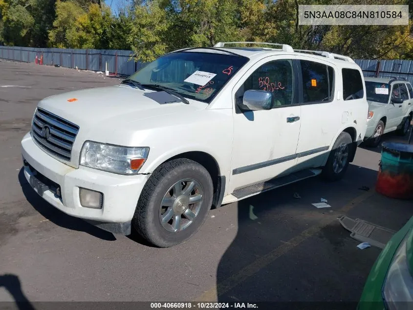 2004 Infiniti Qx56 VIN: 5N3AA08C84N810584 Lot: 40660918