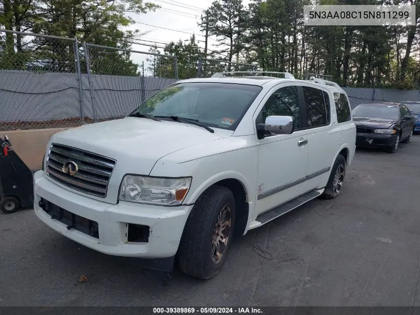 2005 Infiniti Qx56 VIN: 5N3AA08C15N811299 Lot: 39389869