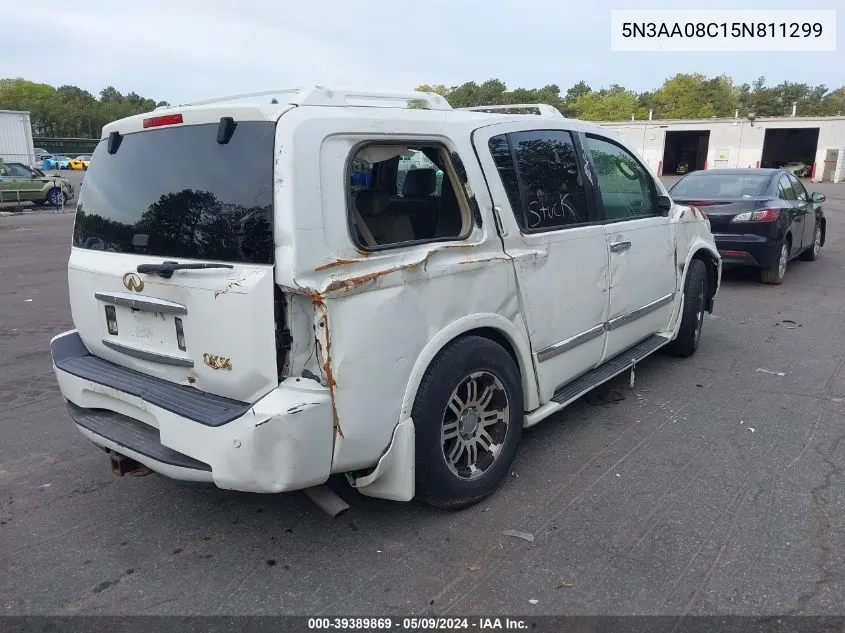 2005 Infiniti Qx56 VIN: 5N3AA08C15N811299 Lot: 39389869