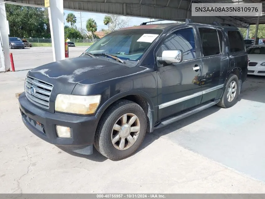 2005 Infiniti Qx56 VIN: 5N3AA08A35N810976 Lot: 40755957