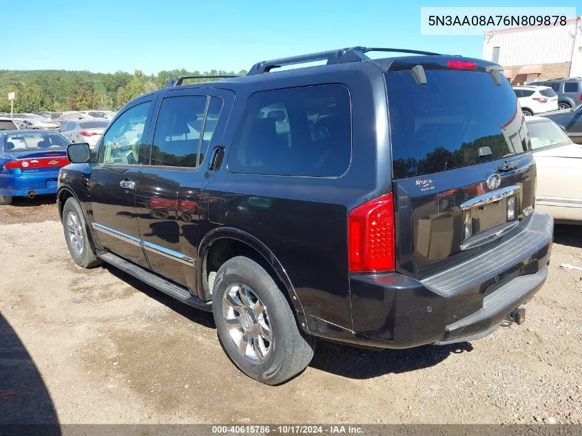 2006 Infiniti Qx56 VIN: 5N3AA08A76N809878 Lot: 40615786