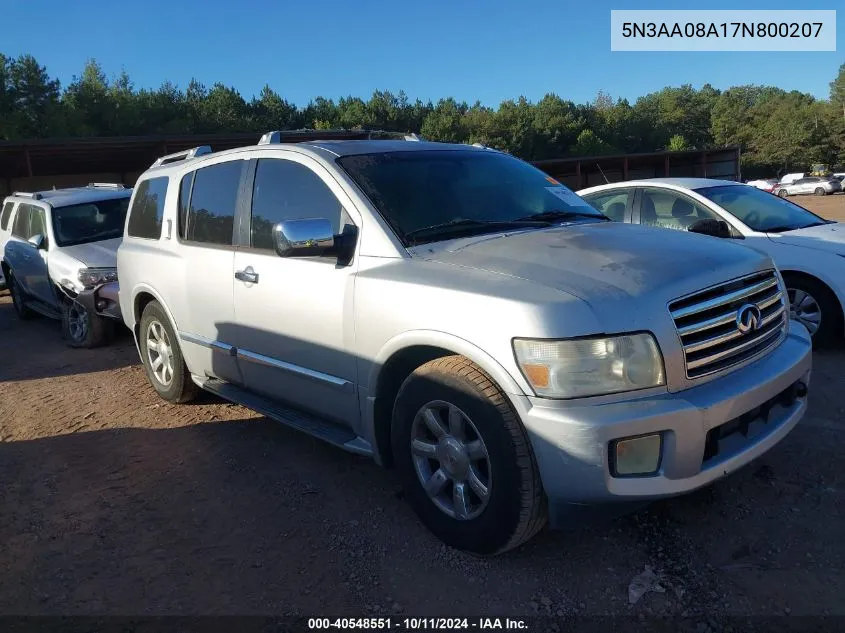 5N3AA08A17N800207 2007 Infiniti Qx56