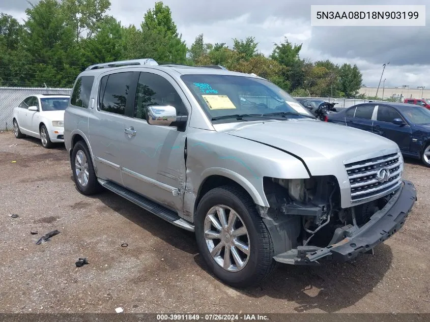 2008 Infiniti Qx56 VIN: 5N3AA08D18N903199 Lot: 39911849