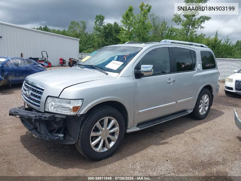 2008 Infiniti Qx56 VIN: 5N3AA08D18N903199 Lot: 39911849