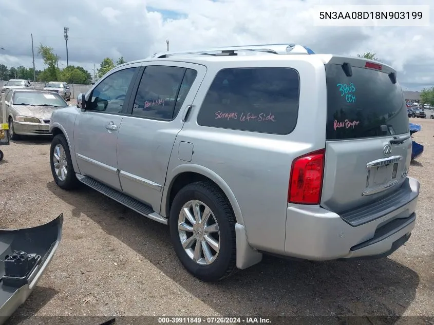 2008 Infiniti Qx56 VIN: 5N3AA08D18N903199 Lot: 39911849