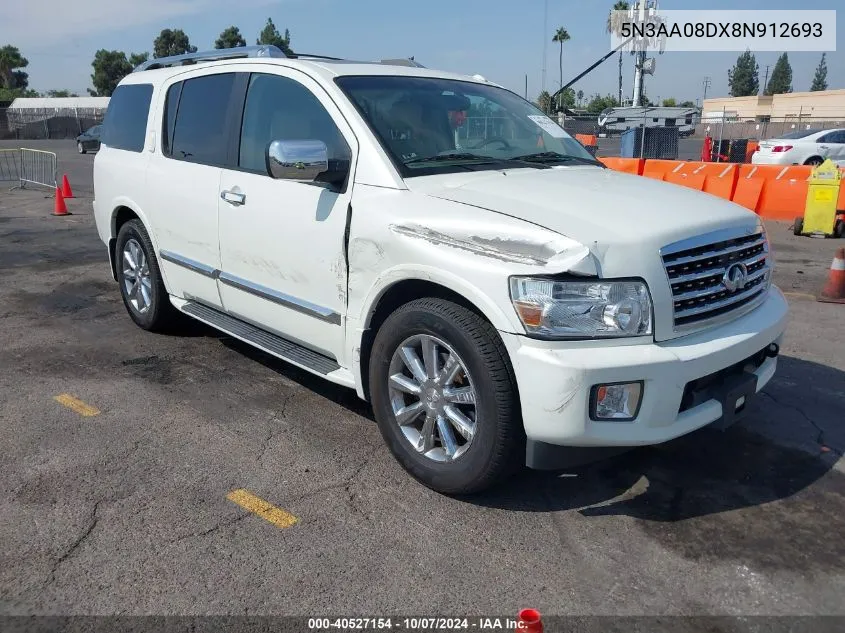 2008 Infiniti Qx56 VIN: 5N3AA08DX8N912693 Lot: 40527154