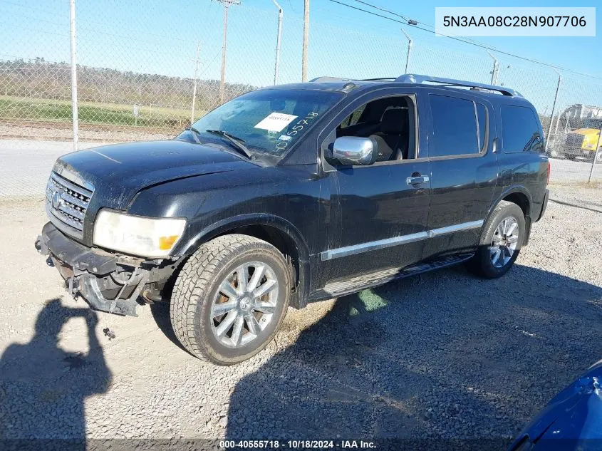 2008 Infiniti Qx56 VIN: 5N3AA08C28N907706 Lot: 40555718