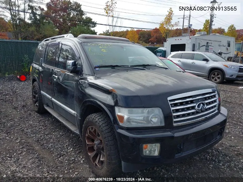 2008 Infiniti Qx56 VIN: 5N3AA08C78N913565 Lot: 40676239