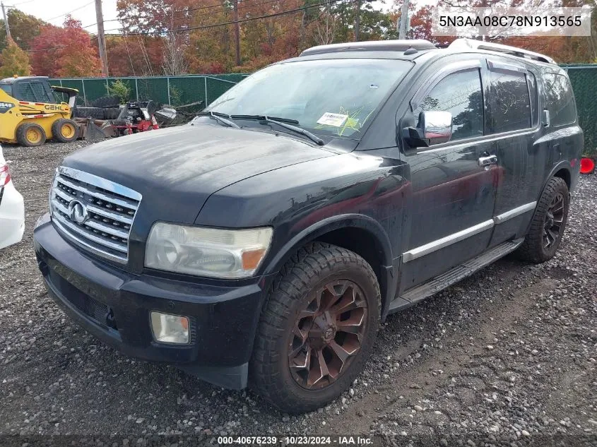 2008 Infiniti Qx56 VIN: 5N3AA08C78N913565 Lot: 40676239