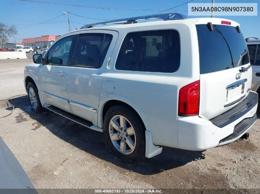 2008 Infiniti Qx56 VIN: 5N3AA08C98N907380 Lot: 40692193