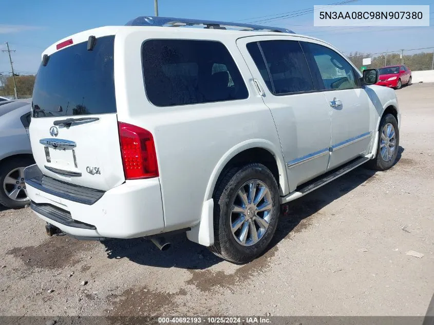 2008 Infiniti Qx56 VIN: 5N3AA08C98N907380 Lot: 40692193