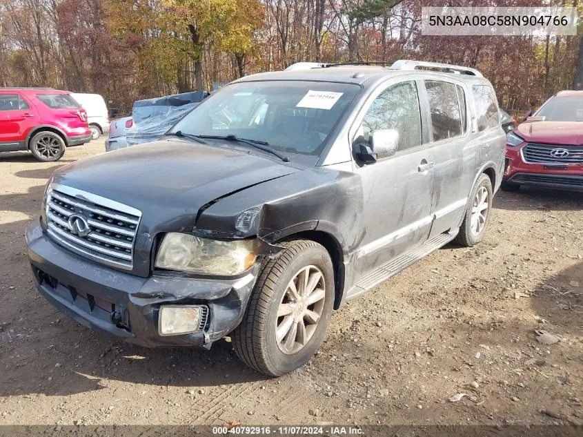 2008 Infiniti Qx56 VIN: 5N3AA08C58N904766 Lot: 40792916