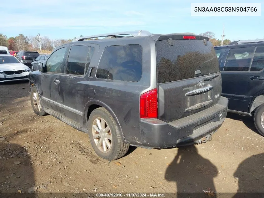 2008 Infiniti Qx56 VIN: 5N3AA08C58N904766 Lot: 40792916