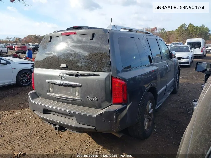 2008 Infiniti Qx56 VIN: 5N3AA08C58N904766 Lot: 40792916