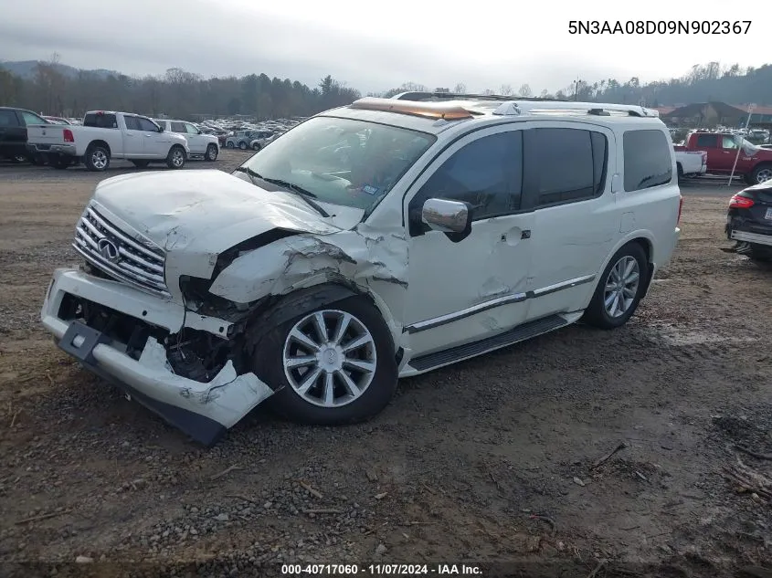 2009 Infiniti Qx56 VIN: 5N3AA08D09N902367 Lot: 40717060