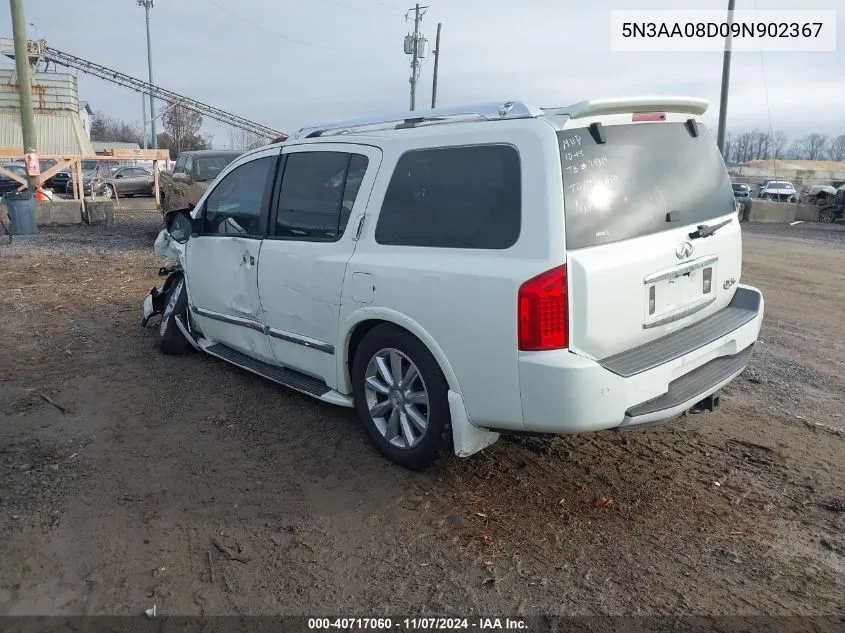 2009 Infiniti Qx56 VIN: 5N3AA08D09N902367 Lot: 40717060