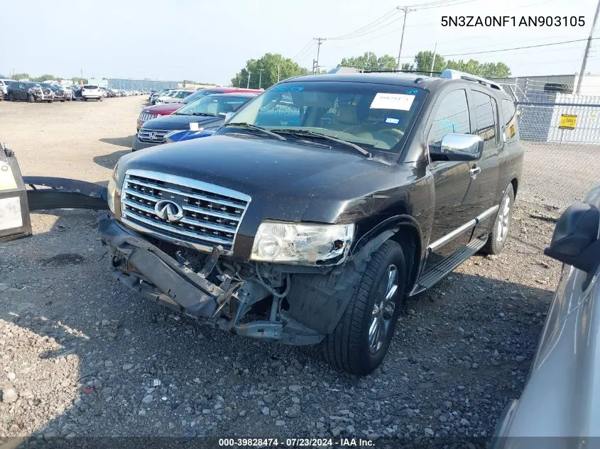 2010 Infiniti Qx56 VIN: 5N3ZA0NF1AN903105 Lot: 39828474