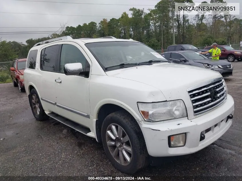 2010 Infiniti Qx56 VIN: 5N3ZA0NE3AN909351 Lot: 40334675