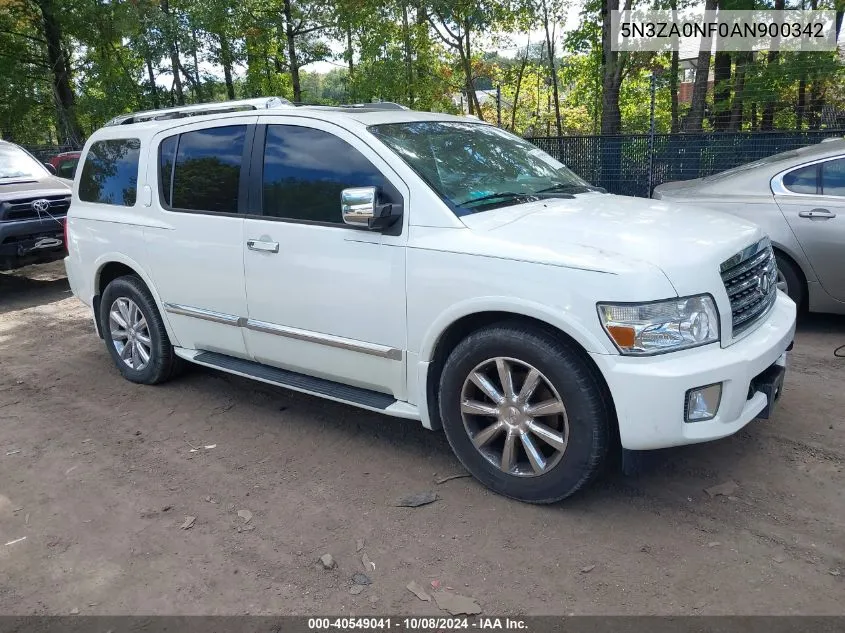 2010 Infiniti Qx56 VIN: 5N3ZA0NF0AN900342 Lot: 40549041